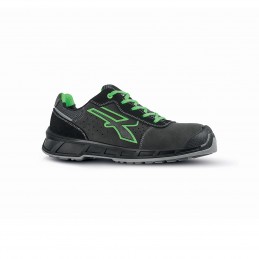 Chaussure cuir croute velours
