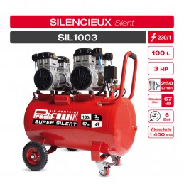 Compresseur 100L silencieux...