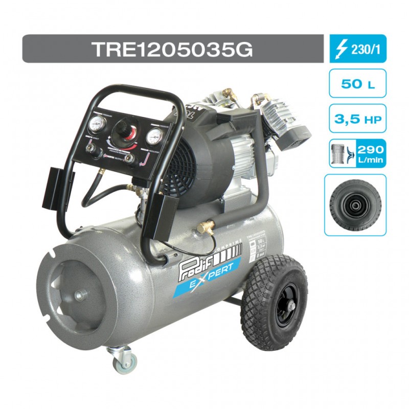 Compresseur silencieux 2cv 50l 230v