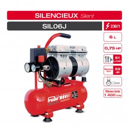 Compresseur silencieux 100l